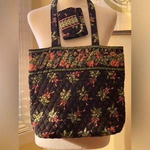 Vera Bradley Retired “New Hope” Tote Handbag and Wallet